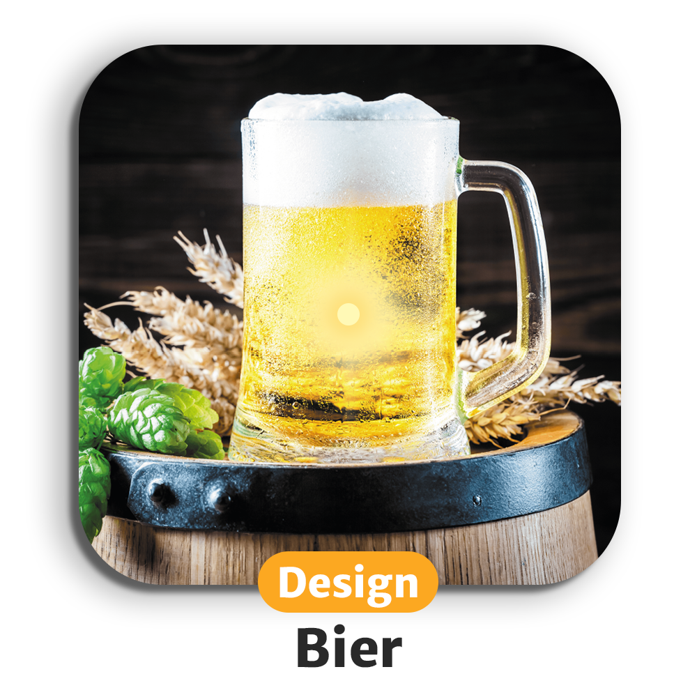 Leuchtende LED-Untersetzer mit gratis Ersatzbatterien