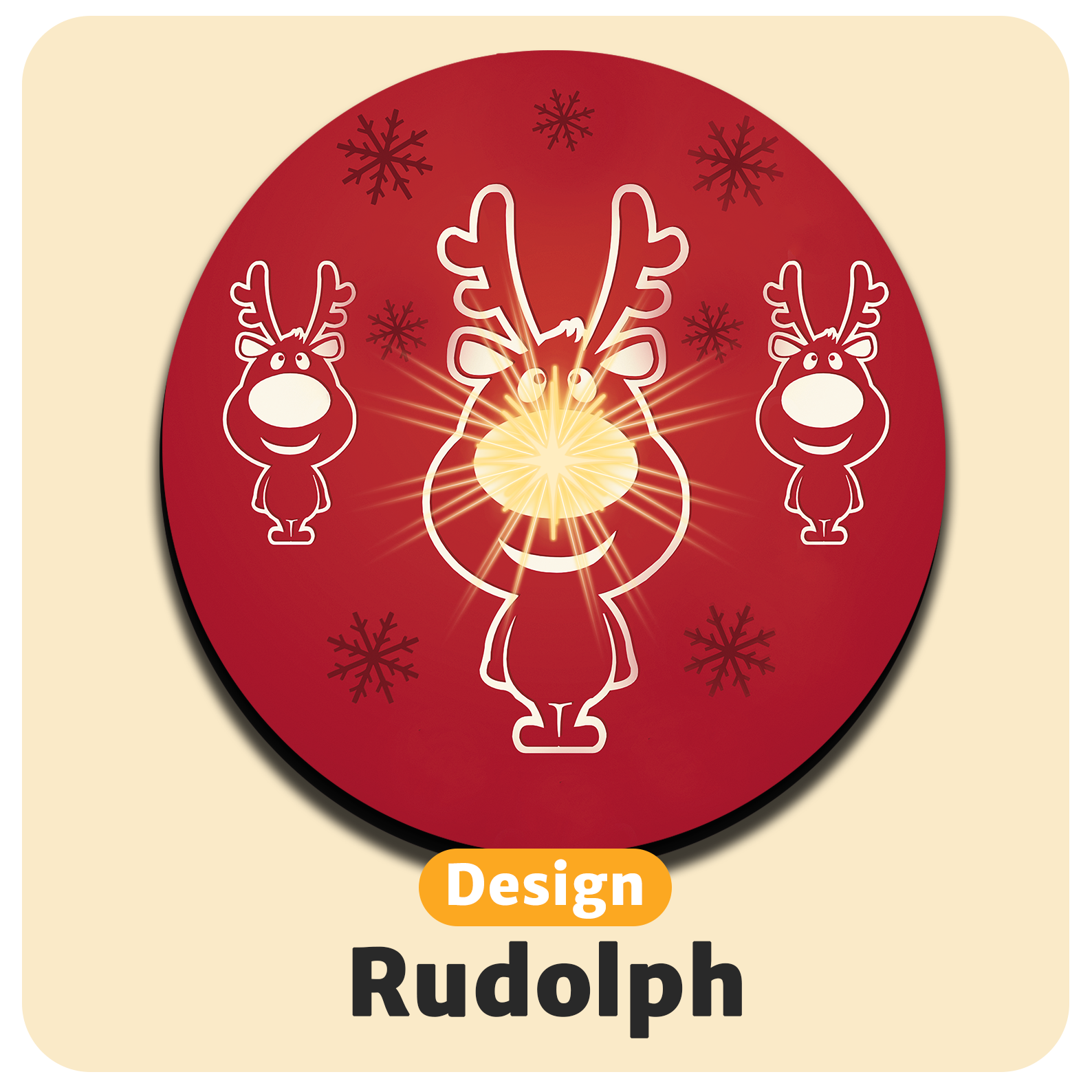 Leuchtende LED-Untersetzer mit gratis Ersatzbatterien