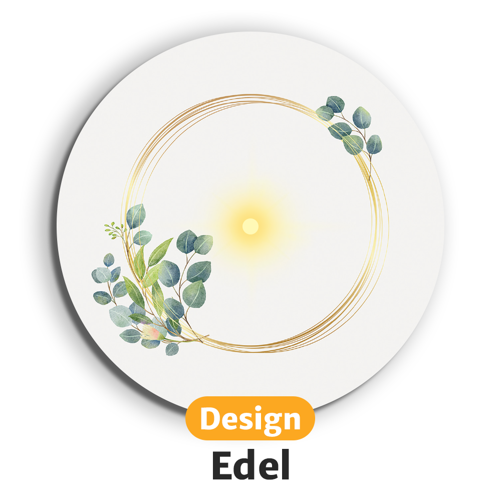 Leuchtende LED-Untersetzer mit gratis Ersatzbatterien