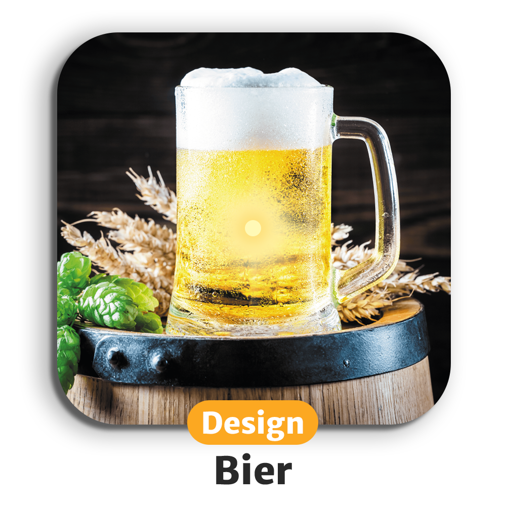 Leuchtende LED-Untersetzer mit gratis Ersatzbatterien