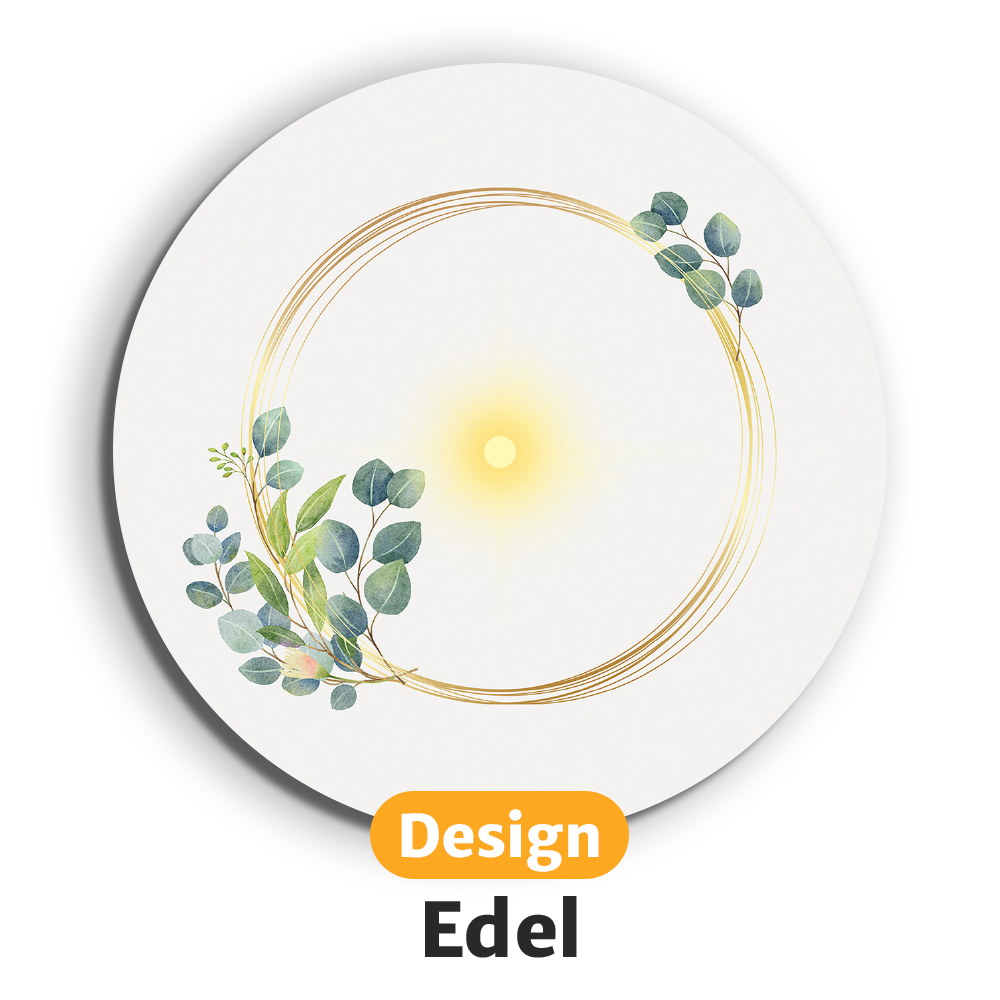 Leuchtende LED-Untersetzer mit gratis Ersatzbatterien