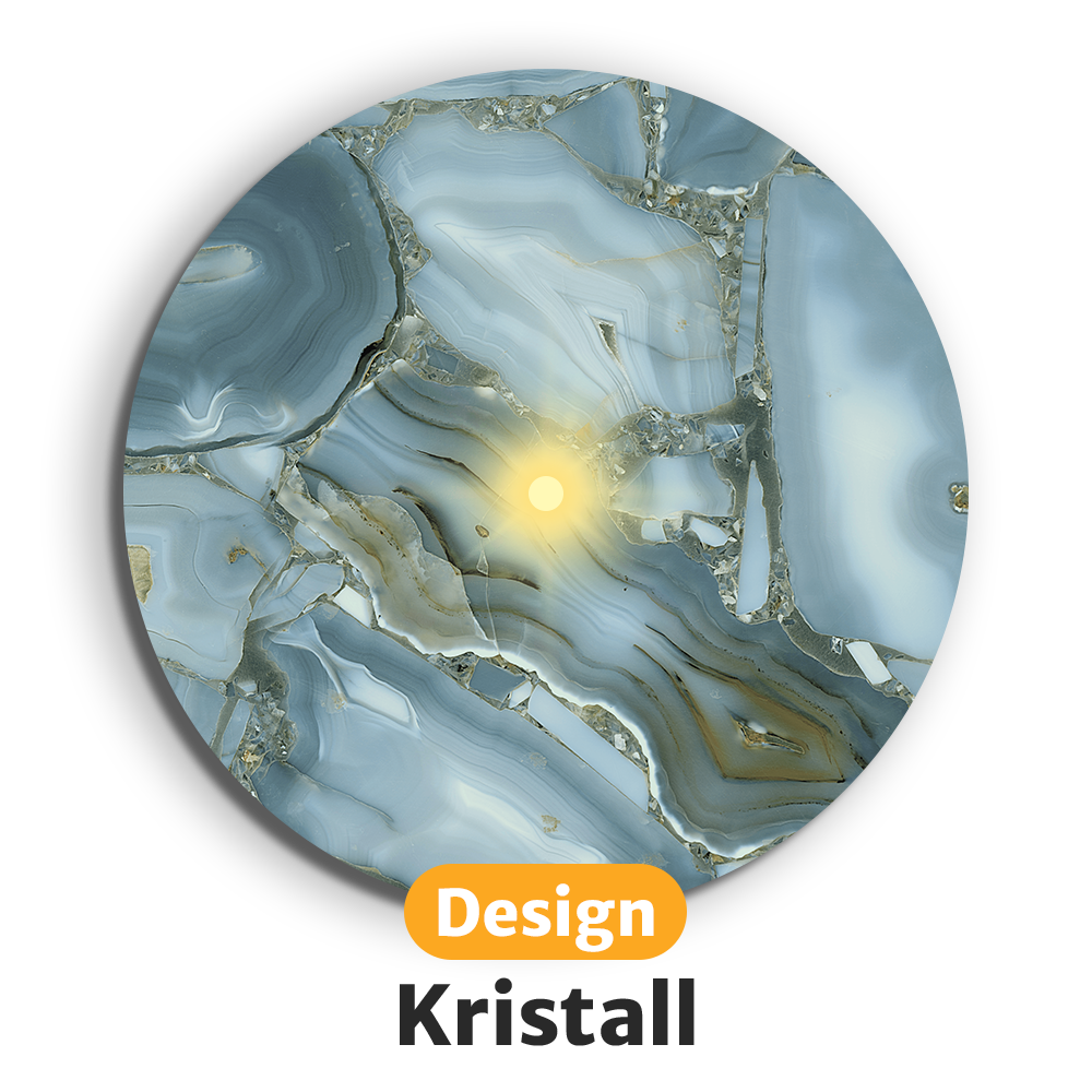 Leuchtende LED-Untersetzer mit gratis Ersatzbatterien