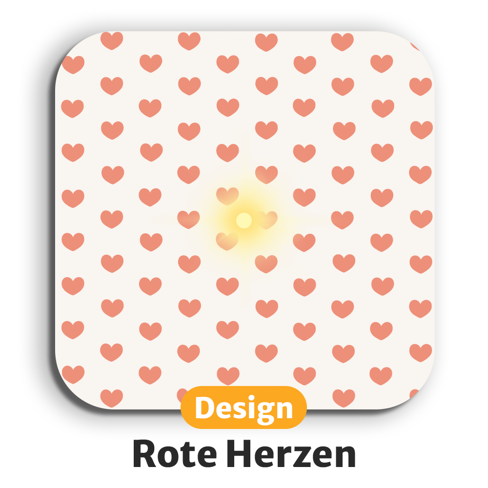 Leuchtende LED-Untersetzer mit gratis Ersatzbatterien