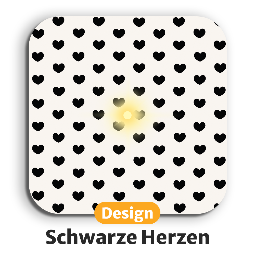 Leuchtende LED-Untersetzer mit gratis Ersatzbatterien