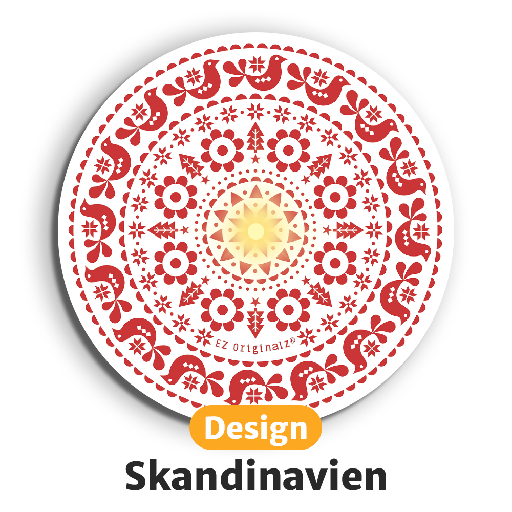 Leuchtende LED-Untersetzer mit gratis Ersatzbatterien