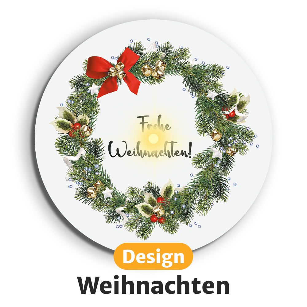 Leuchtende LED-Untersetzer mit gratis Ersatzbatterien